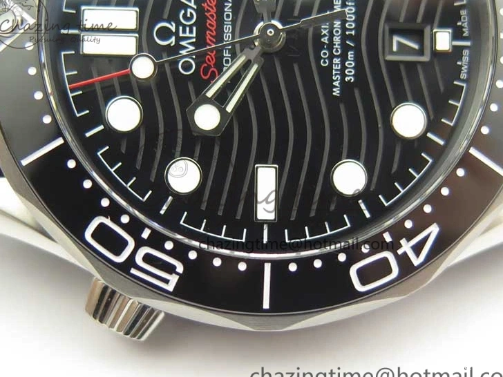 0107 2018 Seamaster Diver 300M VSF Best Edition Black Ceramic Dial on Black Gray Nato Strap A Unique 8057